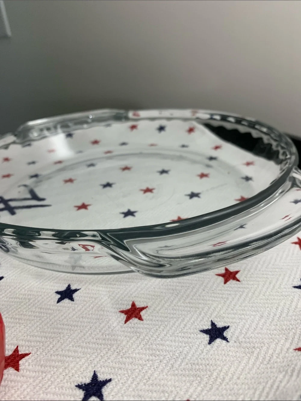 Anchor Hocking's Fire King Clear Glass Deep DIsh Pie Baking Dish